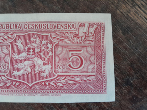 5 korun 1945 edice Londýn — foto 6