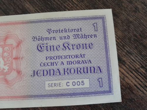1 koruna 1940 protektorát — foto 6