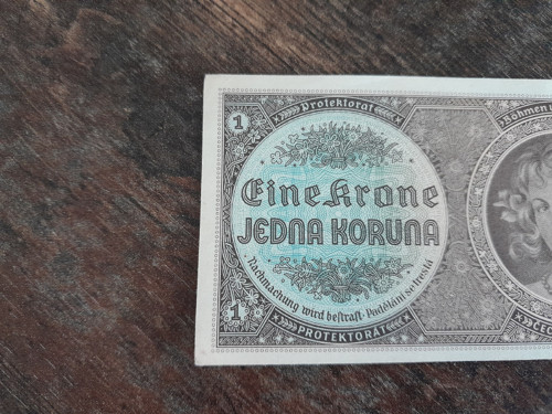 1 koruna 1940 protektorát — foto 2