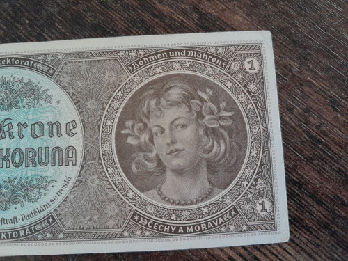 1 koruna 1940 protektorát — foto 3