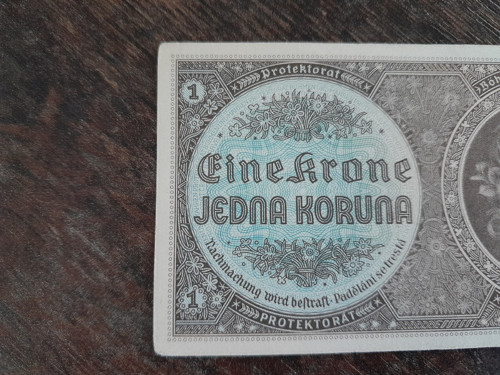 1 koruna 1940 protektorát — foto 2