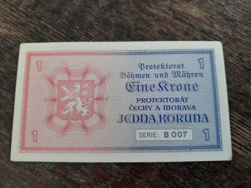 1 koruna 1940 protektorát — foto 4