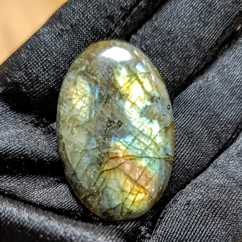 Labradorit, ID 5607, 41x26 mm - výprodej — foto 3