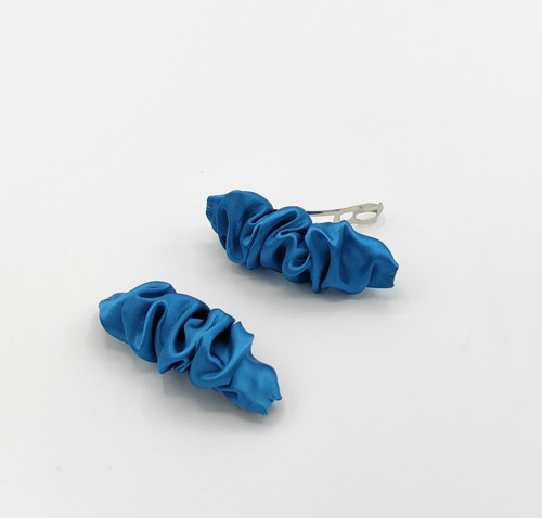 Spona do vlasů scrunchie petrolej 8 cm — foto 2
