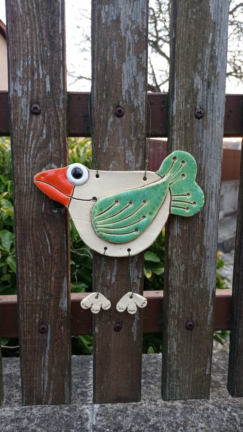 Zelený ptáček na pověšení — foto 2