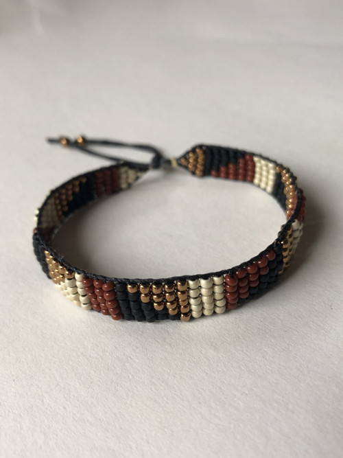 Tkaný korálkový náramek GEOMETRIC 5.0 — foto 5