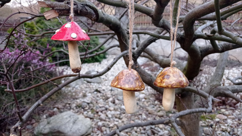 Keramika houbička na pověšení — foto 4
