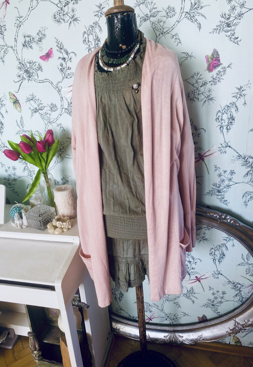 Kardigan powder pink — foto 2