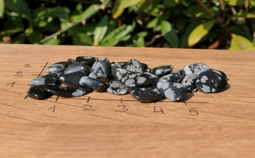 Obsidián sněžný 10 g V3209 — foto 3