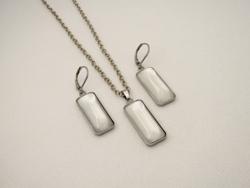 Malovaný set náušnic a náhrdelníku — foto 3