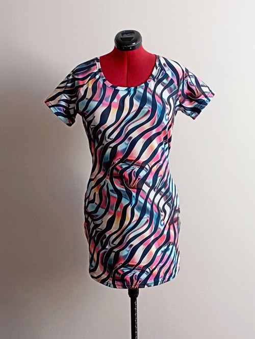 Šaty - barevná zebra — foto 2