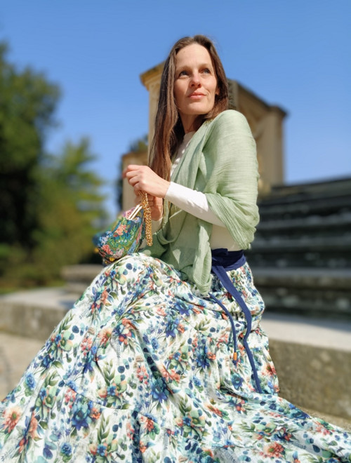 Boho Sukýnka Kaskádovitá — foto 2