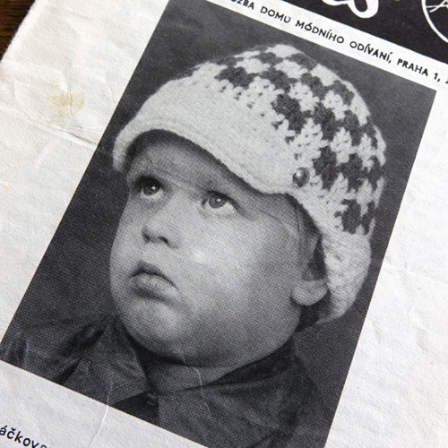VKUS 74539 ... pletená dětská čapka — foto 2