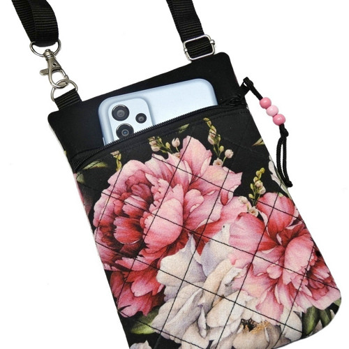 Pivoňky ... crossbody kabelka — foto 2