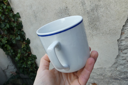 Modrá linka...porcelánový hrnek — foto 2