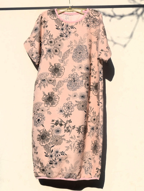 Lněné šaty rose — foto 4
