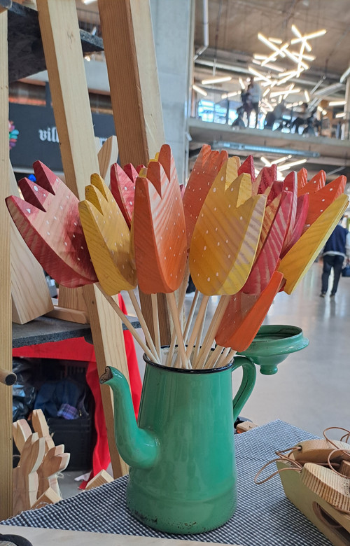 Tulipán - drevený zápich. — foto 3