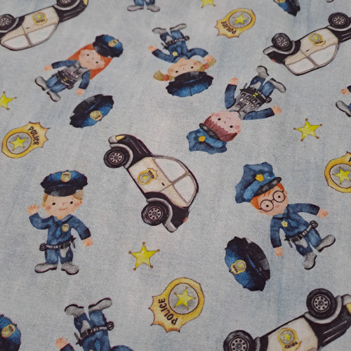 Bavlněná látka POLICIE — foto 2