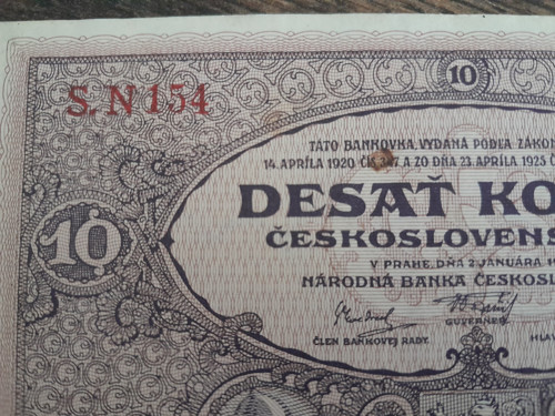 10 korun 1927 — foto 3