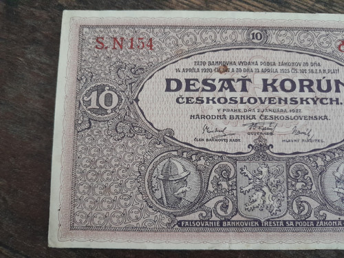 10 korun 1927 — foto 2