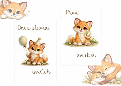 Milníkové kartičky Lištička PDF — foto 3