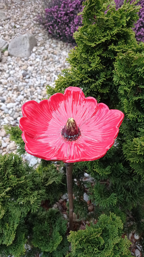 Keramická květina - střední — foto 3