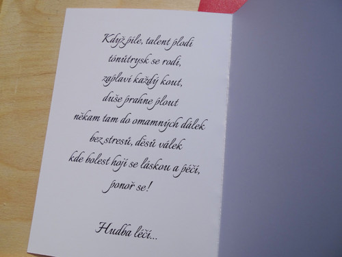 Přání Hudba je lék — foto 2