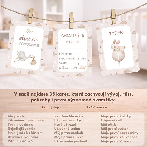 Milníkové kartičky pro miminko — foto 3