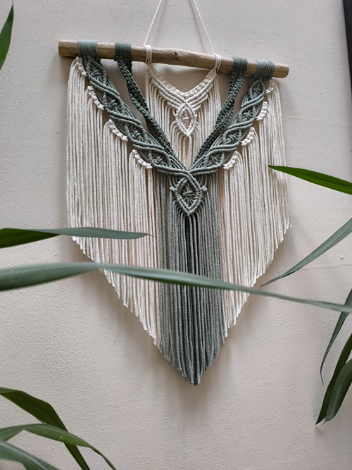 Macramé se zelenými tóny — foto 3