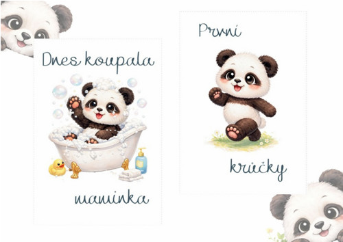 Milníkové kartičky Panda PDF — foto 3
