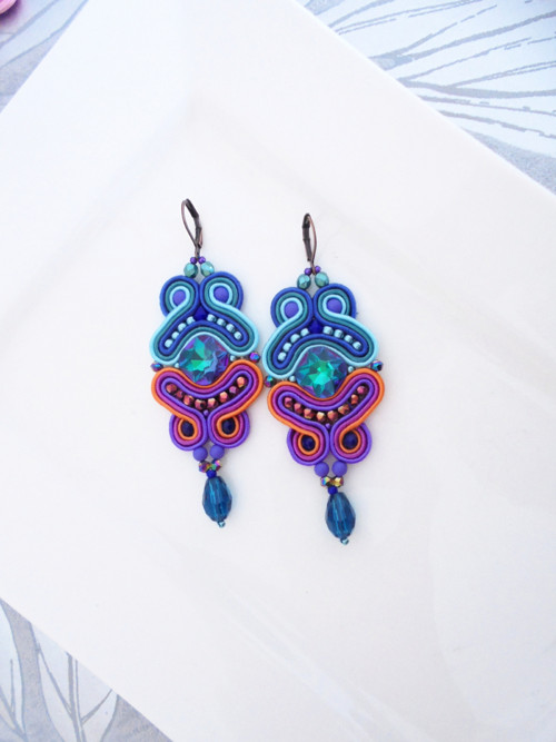 Soutache náušnice — foto 2