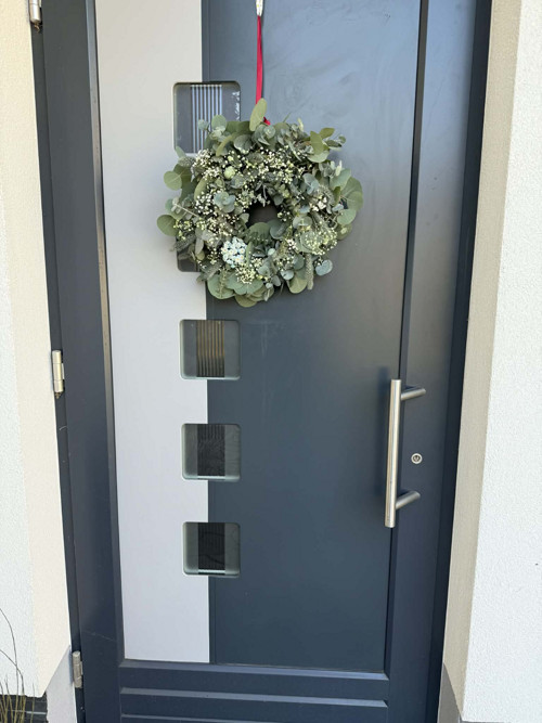 Eukalyptový věnec s gypsophilou — foto 5