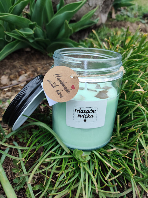 Sójová relaxační svíčka s vůní tea tree — foto 4