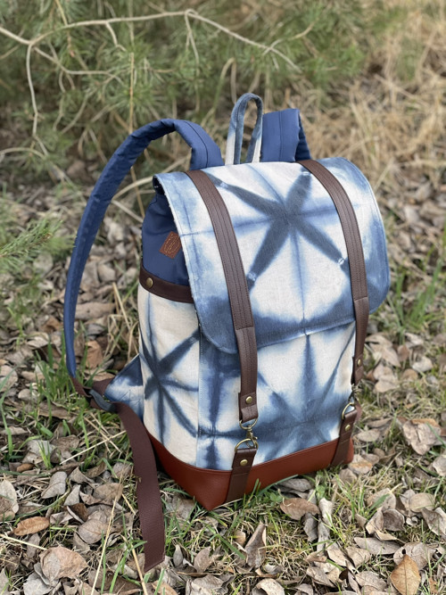 Voděodolný batoh Shibori - tmavý — foto 2