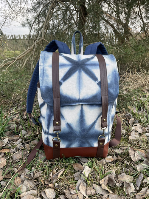 Voděodolný batoh Shibori - tmavý — foto 6