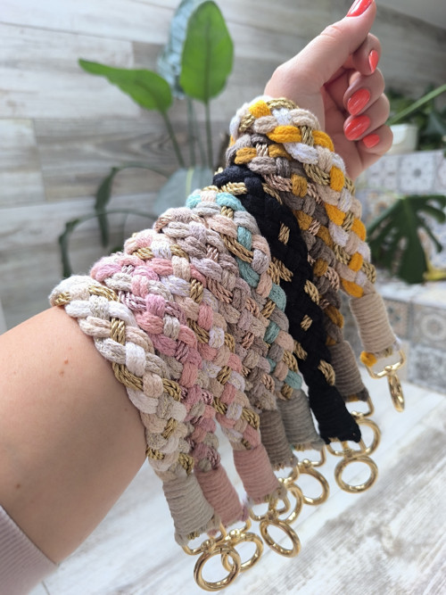 Macramé Klíčenka wristletka — foto 2