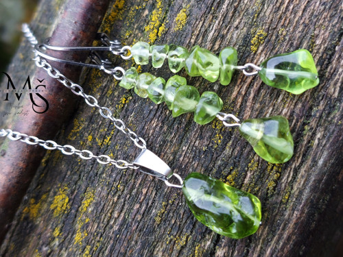 ARIZONSKÝ OLIVÍN - PERIDOT - sada šperků — foto 2