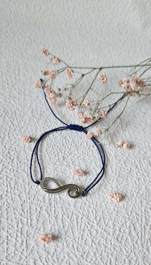 Macramé náramek nekonečno — foto 6