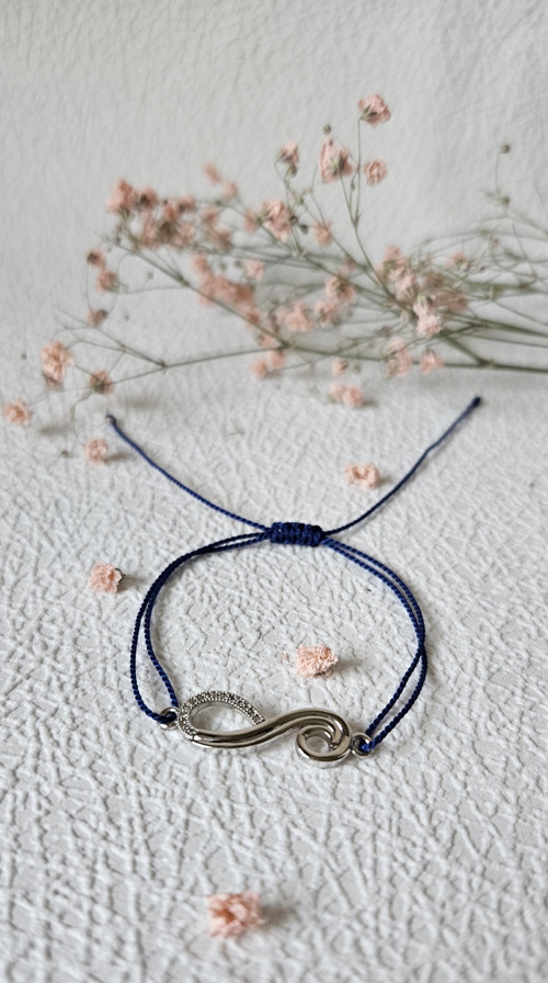 Macramé náramek nekonečno — foto 3