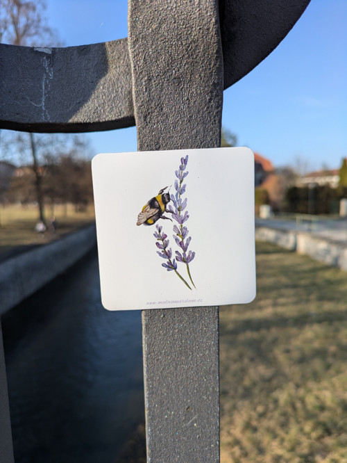 Magnet čmelák s levandulí — foto 2