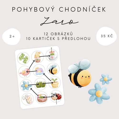 Pohybový chodníček - jaro (PDF - tisk) — foto 2