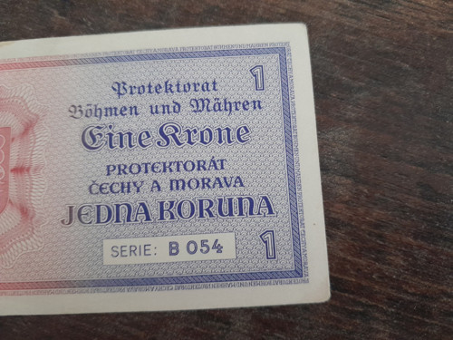 1 koruna 1940 protektorát — foto 6