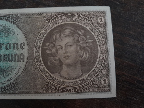 1 koruna 1940 protektorát — foto 3