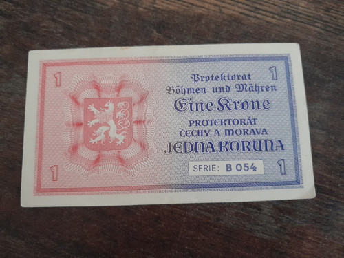 1 koruna 1940 protektorát — foto 4