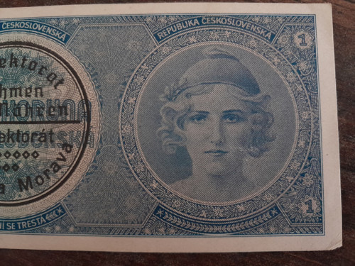 1 koruna 1938/40 protektorát — foto 3