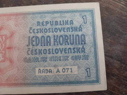 1 koruna 1938/40 protektorát — foto 6