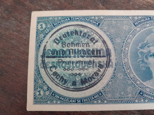 1 koruna 1938/40 protektorát — foto 2