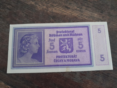 5 korun 1940 protektorát — foto 4