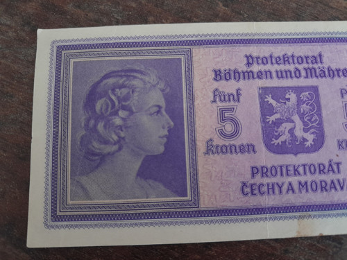 5 korun 1940 protektorát — foto 5