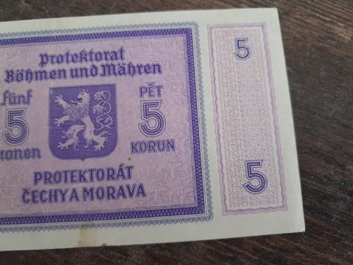 5 korun 1940 protektorát — foto 6